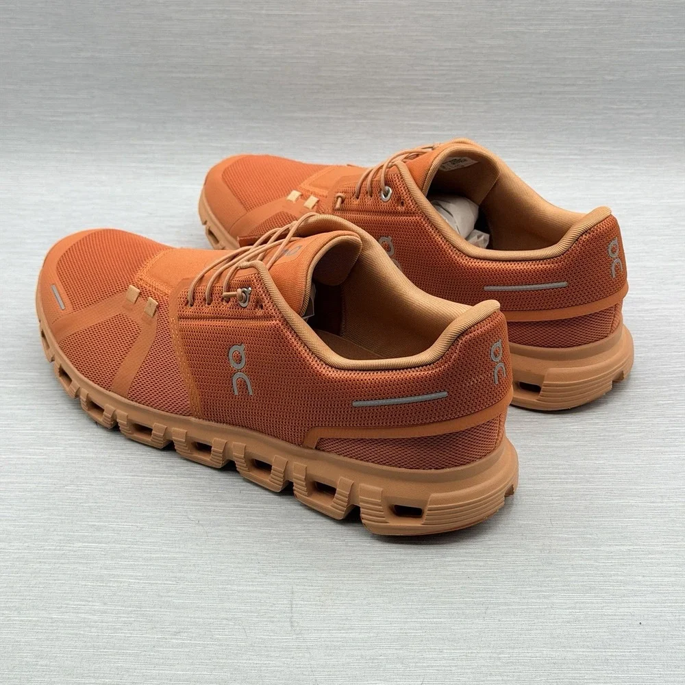 On Cloud 6 Men's 11 Running Shoes Canyon Sandstone Orange Speed Laces